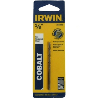Broca HSS Metal Cobalto 1/8" - Blister Irwin