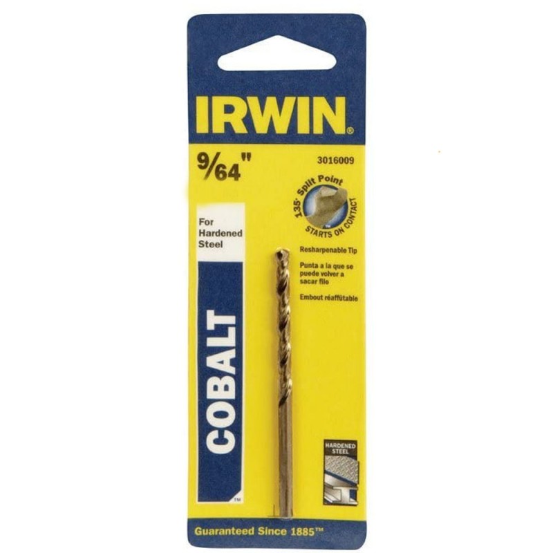 [3016009] Broca Hss Metal Cobalto Diam 9/64" - Blister Irwin