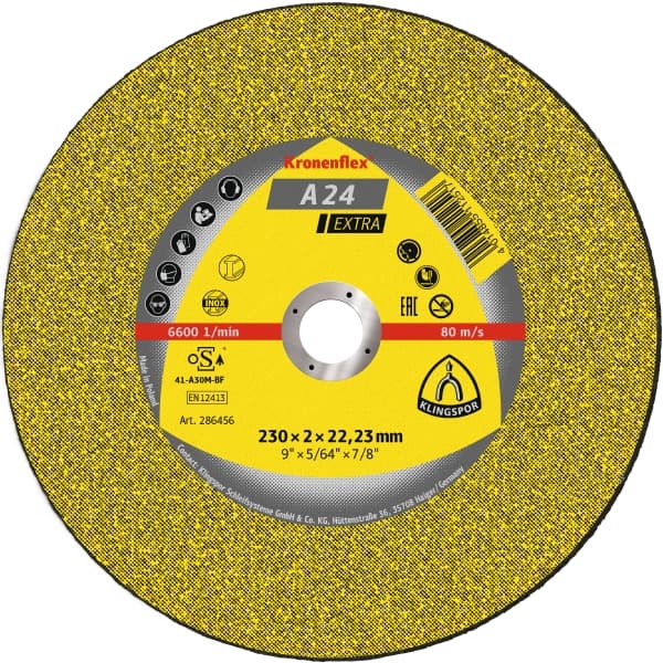 [13490] Discos Corte 7" Kt/Extra/A24Ex/S/Ger/180X3X22,23 Klingspor