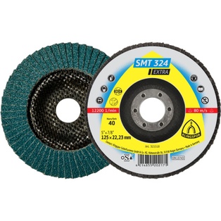 Discos Flap 4-1/2" G120 Te/Extra/Smt324/Cs455X/120/N/Ger/115X22, Klingspor