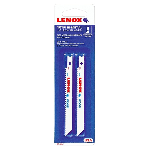 [20328] Lenox Sierra Caladora Bimetalica Mader/Metal 480J 4" * 3/8" * 0.050" Dpp (10) Universal