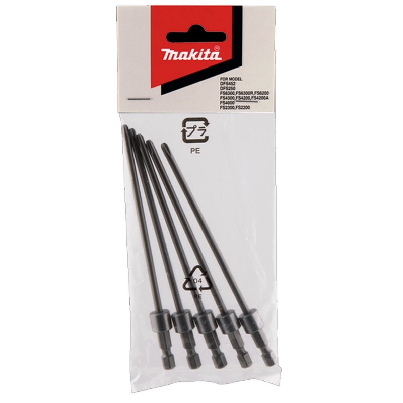 [199155-7] Puntas Extra Largas + Bit 2-130 Set 1Set=Spcs Makita