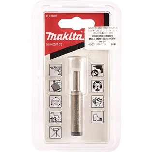Broca Diamantada de 8 mm para Porcelanato Makita
