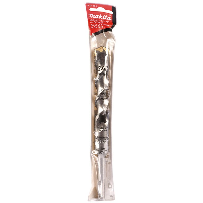 [D-01030] Broca Sds-Plus Standmak 3/4" X 8" (19Mm X 203Mm) Makita