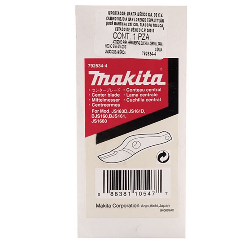 [792534-4] Cuchilla Central P/Js1660 - Bjs161 Makita
