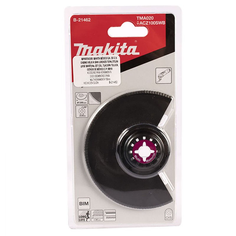[B-21462] Cuchilla De Corte Segmentado 100 Mm. (Tma020) Bim (Multitool) Makita