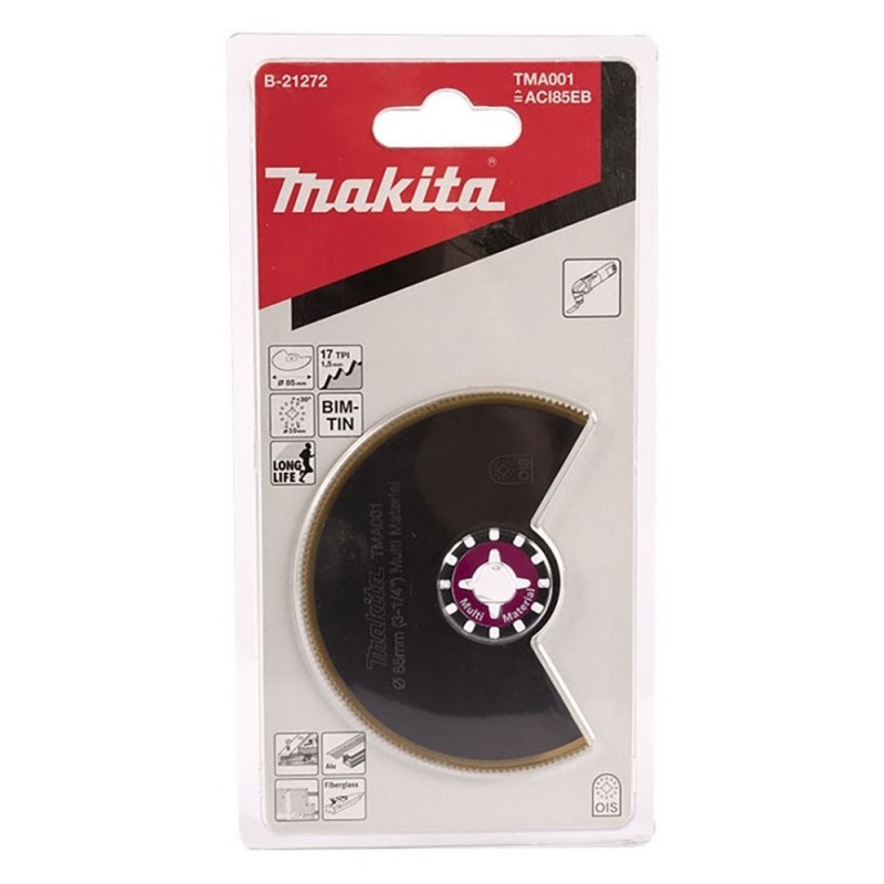 [B-21272] Cuchilla De Corte Segmentado 85 Mm. (Tma001) Bim-Tin (Plano) (Multitool) Makita