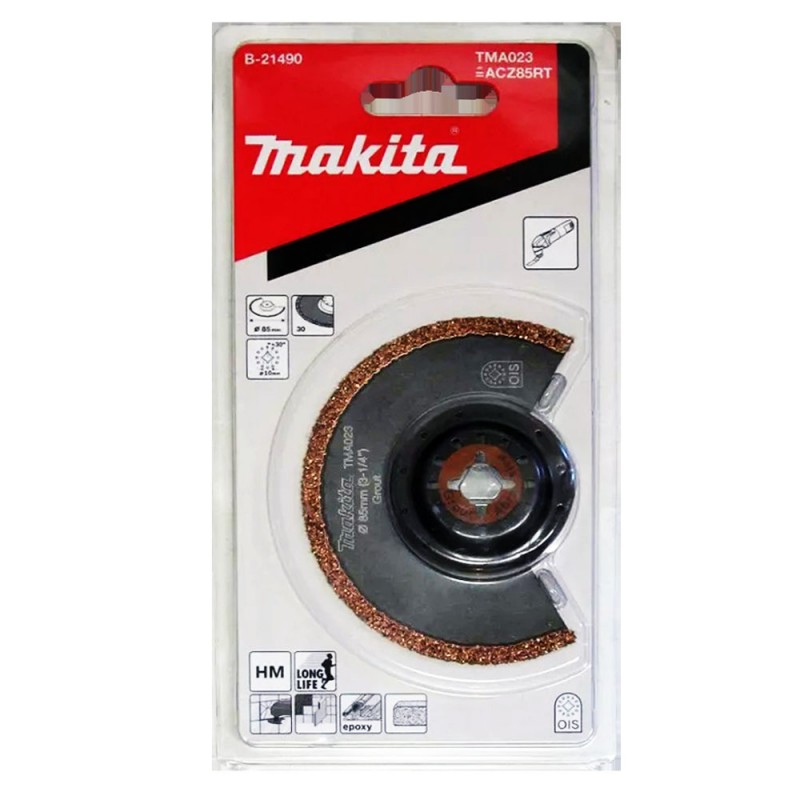 [B-21490] Cuchilla De Corte Segmentado 85 Mm. Grano#30 (Tma023) Hm (Multitool) Makita