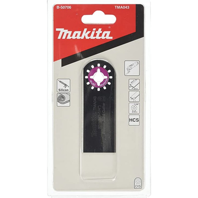 [B-50706] Cuchilla De Corte T.Rectangular Para Corte De Juntas (Tma043) Hcs (Multitool) Makita