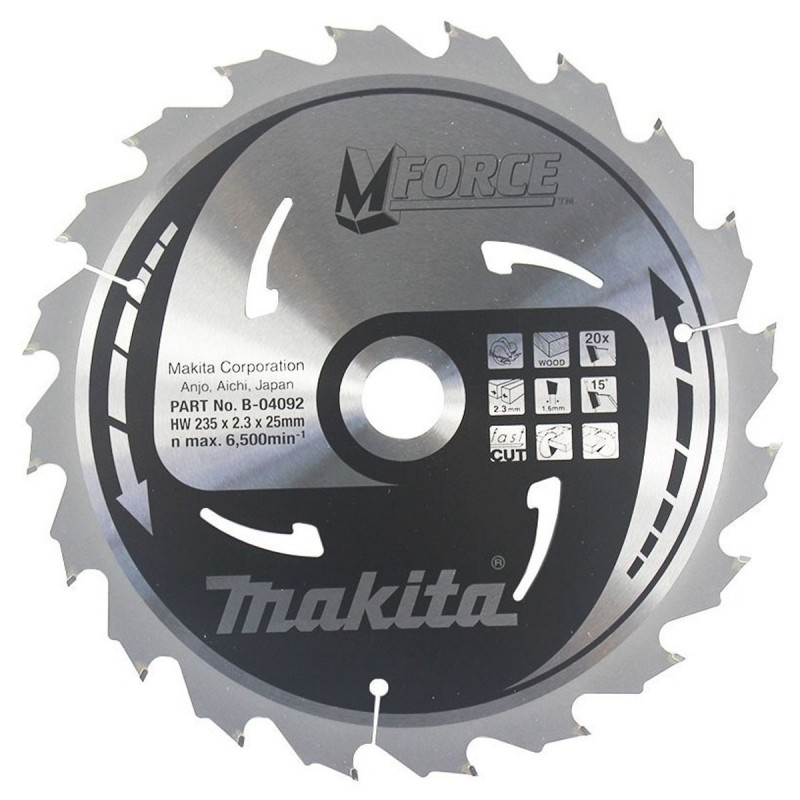 [B-04092] Disco De Sierra M-Force (235X25 Mm.) 20 Dientes Makita