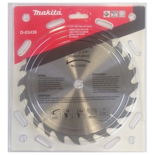 Disco De Sierra Para Madera (7-1/4" X 5/8") (185X15.88 Mm.) 24 Dientes Makita