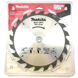 Disco De Sierra Para Madera (9-1/4" X 0-63/64") (235X25 Mm.) 20 Dientes Makita