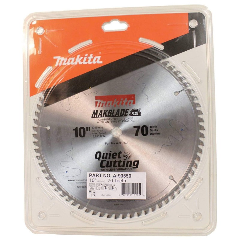 [A-93550] Disco De Sierra Para Madera Tct (10" X 5/8") 70 Dientes Makita