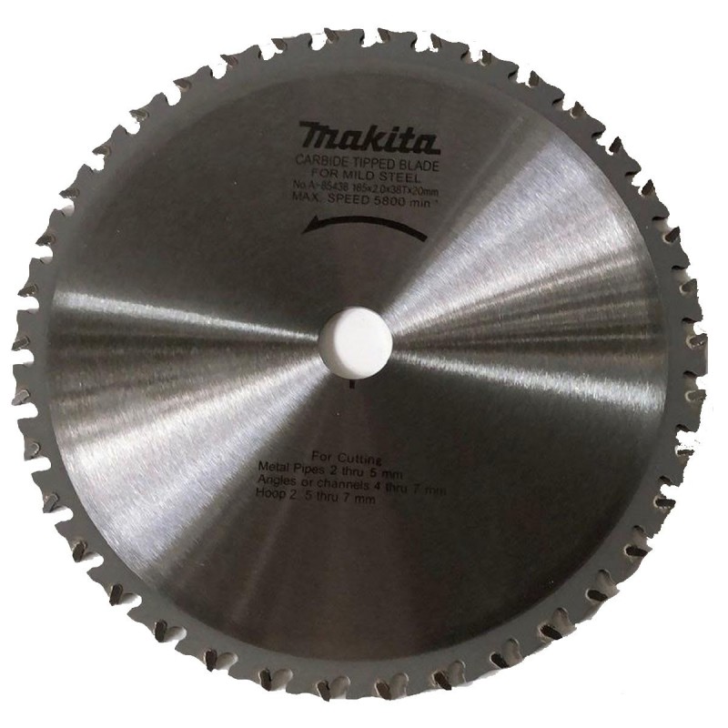 [A-85438] Disco Sierra Para Metal Tct (185X20 Mm.) 38 Dientes Makita
