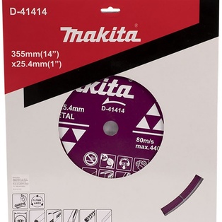 Disco Diamantado Para Tuberia / Angulo De Hierro 355 X 25.4 Mm Makita