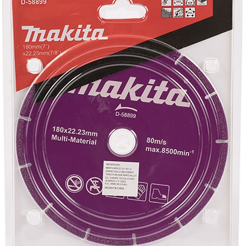 [D-58899] Disco Diamantado Seg. Multi. 7"X7/8" Makita