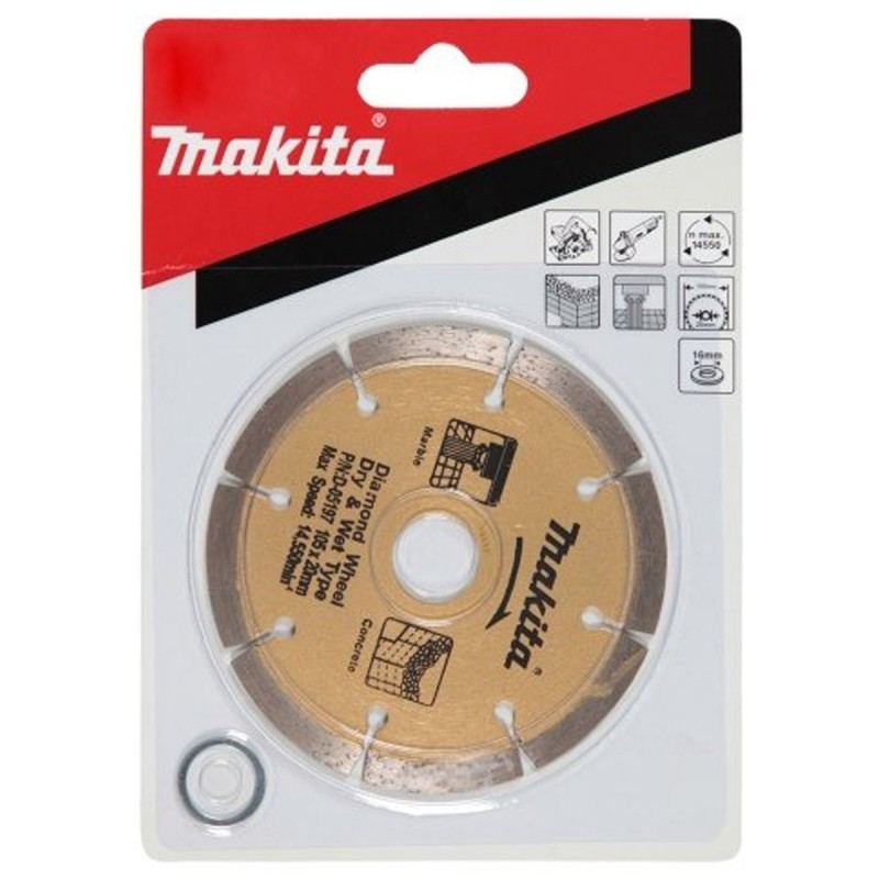 [A-05022] Disco Diamantado Segmentado 110 X 20 Mm. Makita