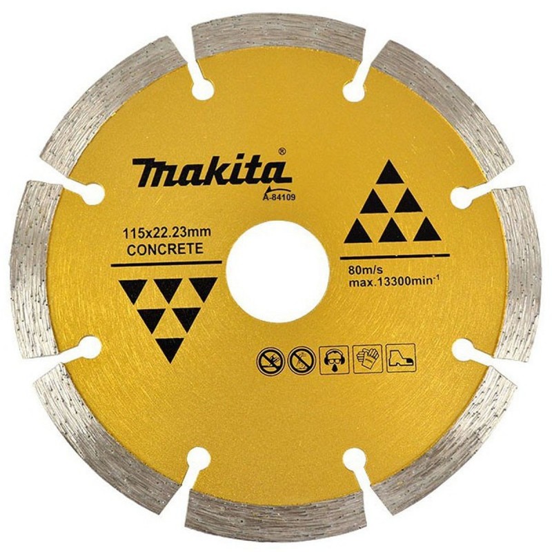 [A-84109] Disco Diamantado Segmentado Para Concreto 115 X 22.23 Mm. Makita