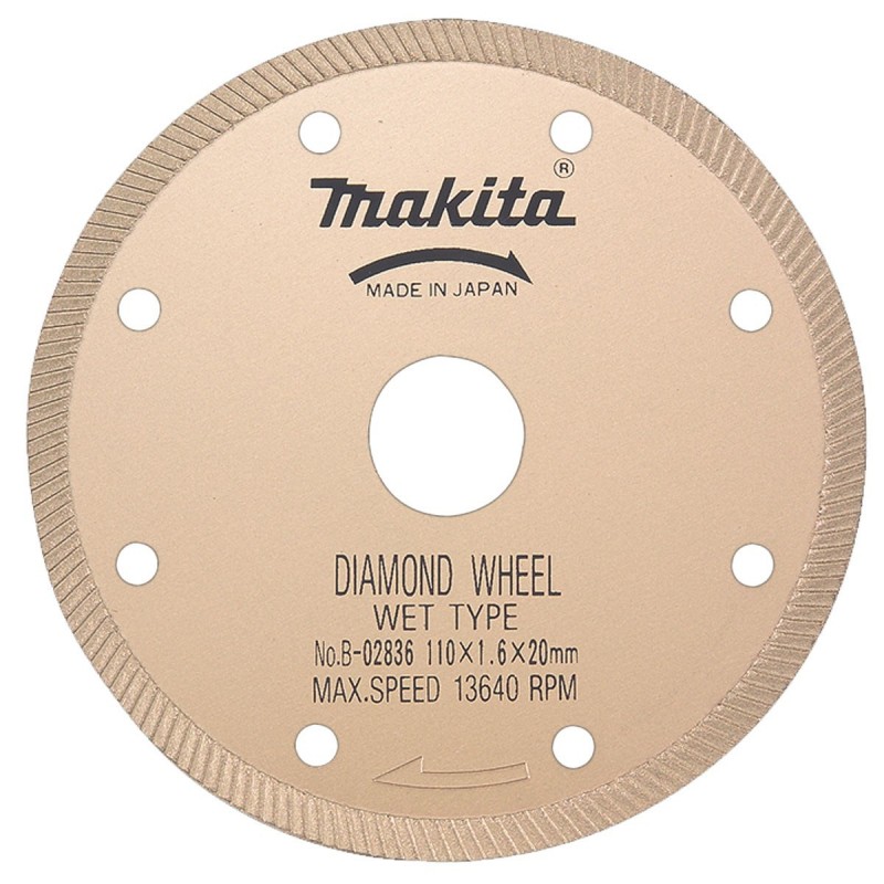 [B-02836] Disco Diamantado Turbo (110 X 20 Mm.) Makita