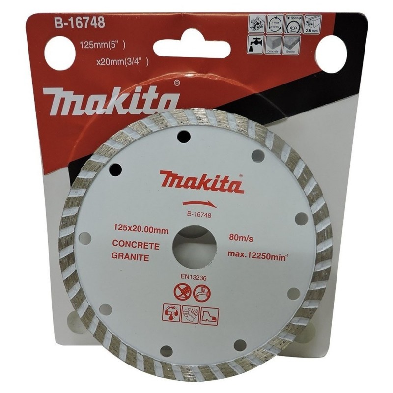 [B-16748] Disco Diamantado Turbo (125 X 20 Mm.) Makita