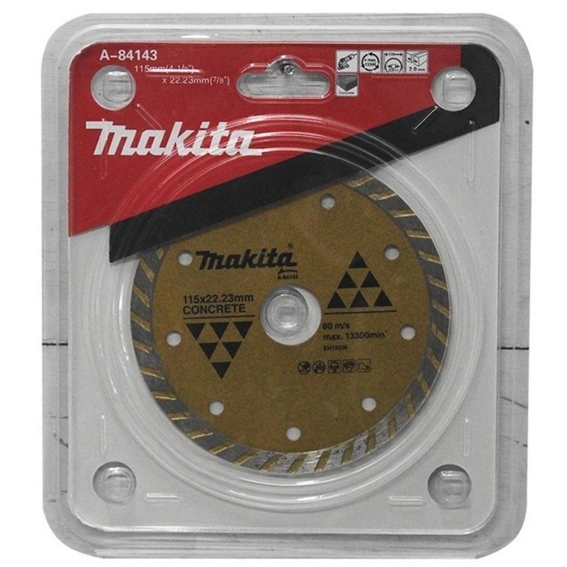 [A-84143] Disco Diamantado Turbo Para Concreto 115 X 22.23 Mm. Makita
