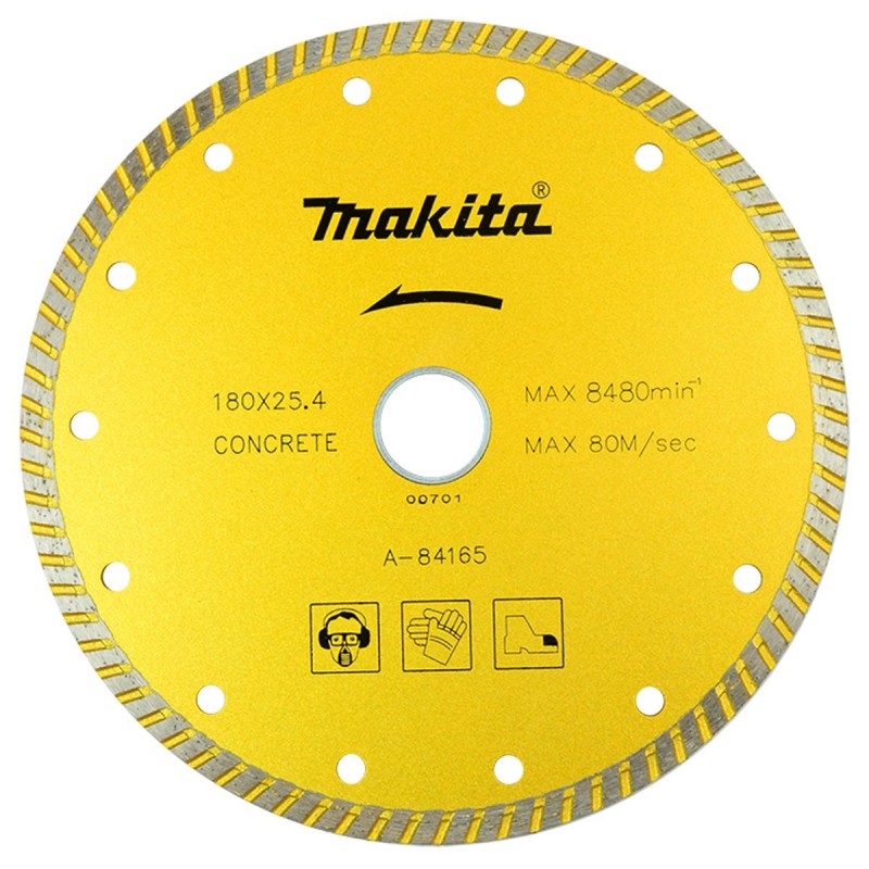 [A-84165] Disco Diamantado Turbo Para Concreto 180 X 25.4 Mm. Makita