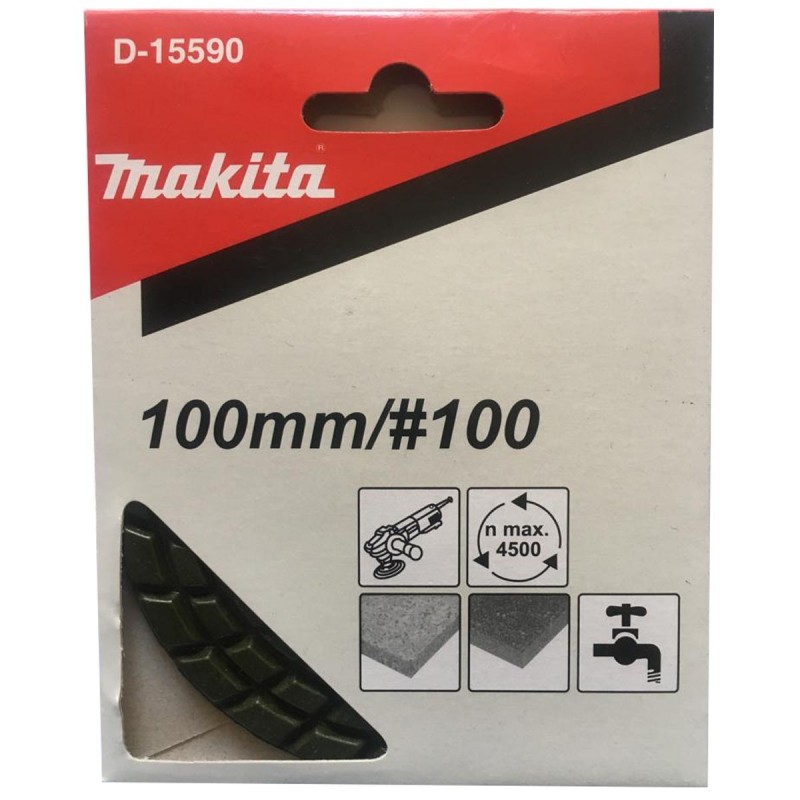 [D-15590] Disco Pulidor Diamantado De 100 Mm. Amarillo. Grano 100 Makita