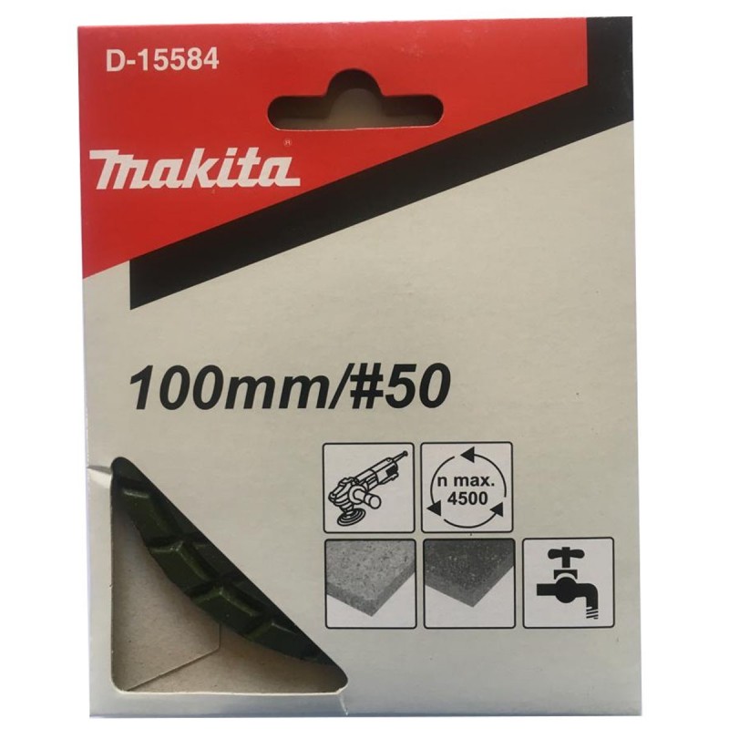 [D-15584] Disco Pulidor Diamantado De 100 Mm. Azul. Grano 50 Makita