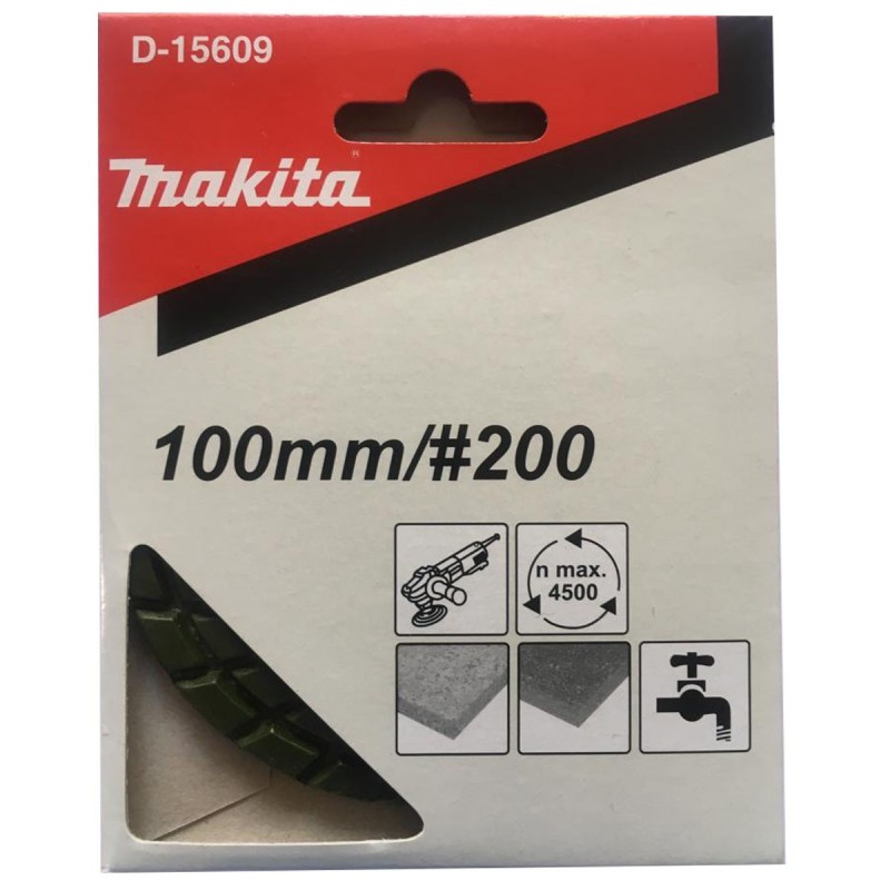 [D-15609] Disco Pulidor Diamantado De 100 Mm. Naranja. Grano 200 Makita