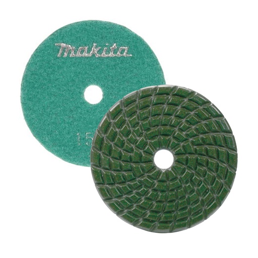 [D-15637] Makita Disco Pulidor Diamantado De 100 Mm. Verde Claro. Grano 1500