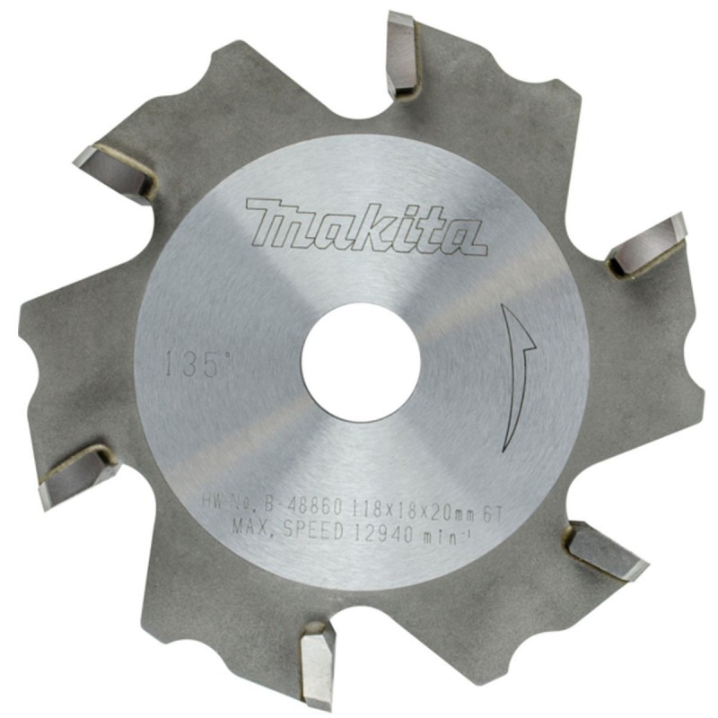 [B-48860] Disco Ranuradora Alum 118X20Mm 6T Angulo 1 Makita