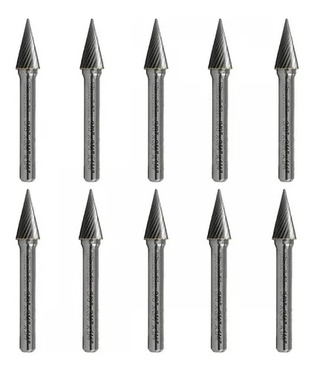 Fresa Carburadas P/Esmeril Recto Set 10Pcs Makita