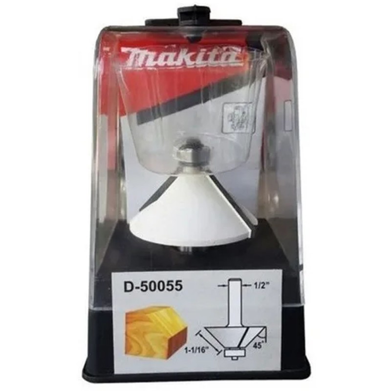 [D-50055] Fresa En V(45Â°) C.R., Vas. 1/2" * D. 2" * L. Util 1-1/16" * L. Total 2-13/16" Makita