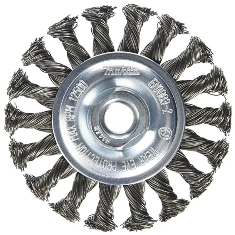 [D-29555] Disco Grata Carda Cepillo Trenzado Rueda Plana 4" 100mm. x M14 Makita