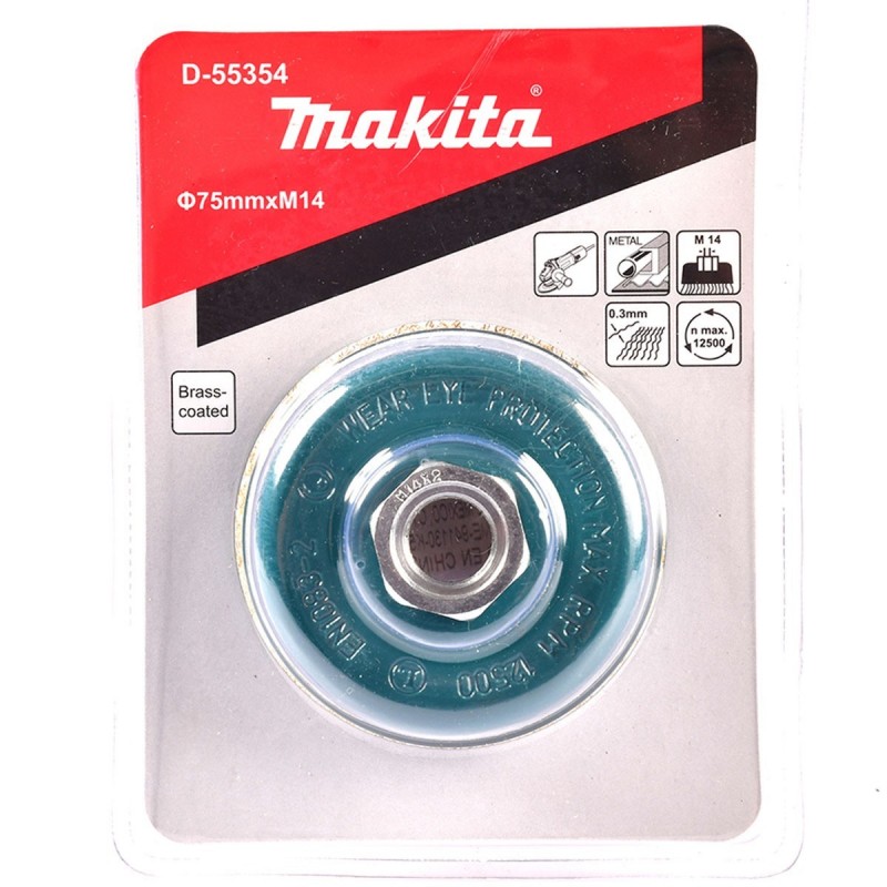 [D-55354] Grata Ondulada T/Copa (Laton) 75Mm X M14 X 0.3 Makita