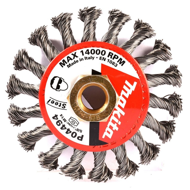 [P-04494] Grata T/Conica Trenzada 95Mm (M14 O 5/8") Makita