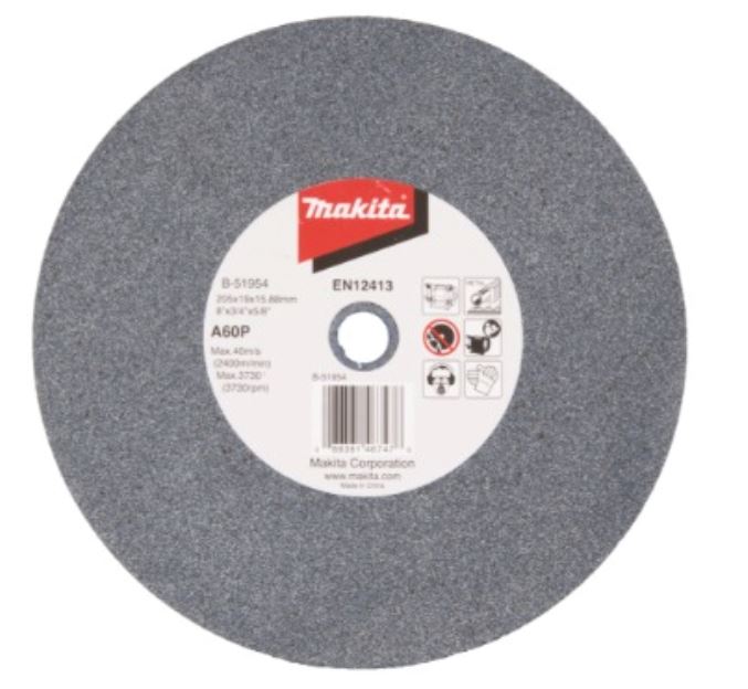 [B-51954] Rueda Abrasiva para Esmeril de Banco 8" GR A60P Makita
