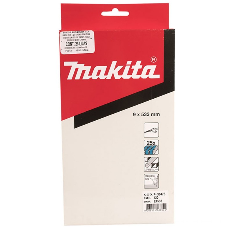 [P-39475] Lija De Banda 9X533Mm Gr.120X25Pcs Makita