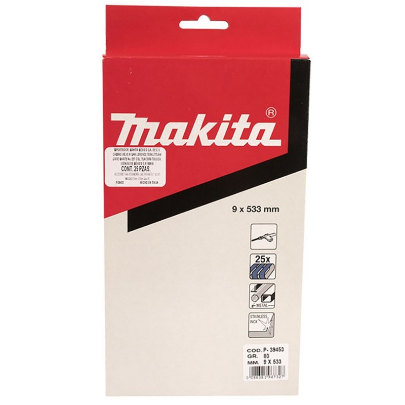 [P-39453] Lija De Banda 9X533Mm Gr.80X25Pcs Makita