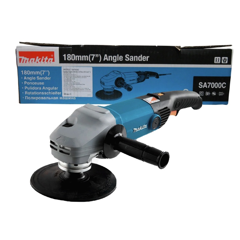 [SA7000C] Lijadora Pulidora Angular 7" 1600W. 0-4.000 Rpm 3.4Kg. Makita