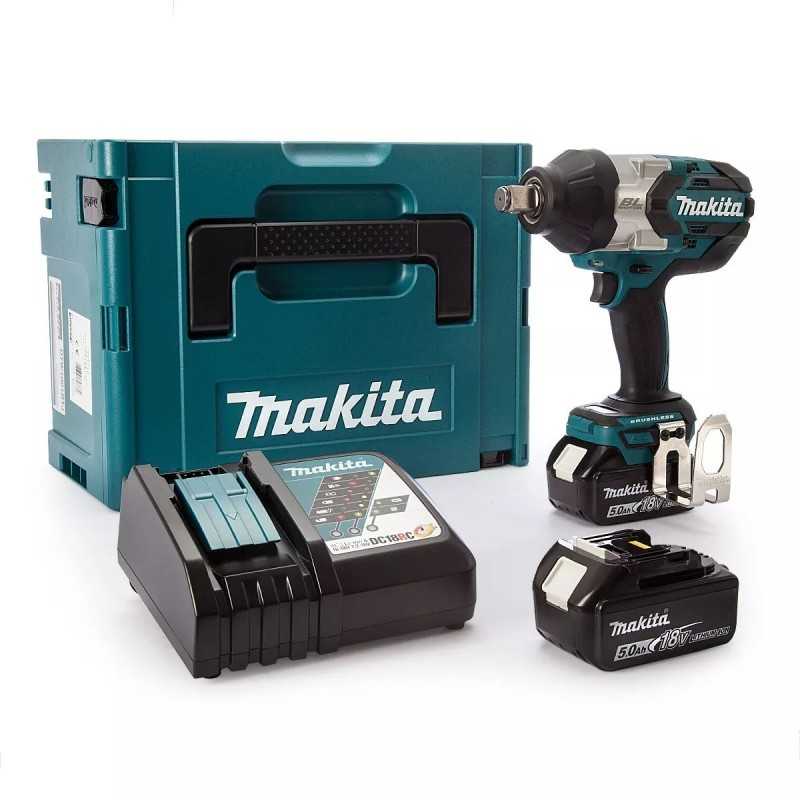 [DTW1001RTJ] Llave De Impacto 3/4" / 18V / 3 Vel. / 1,050 Nm / Bl - Lxt / 2 X 5.0Ah Makita