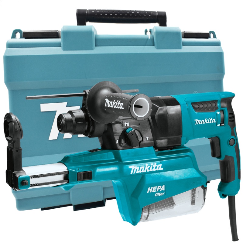 [HR2652] Martillo Perforador Sds-Plus 800W / 2.2 J. / 26Mm / 3 Func / 3.0G / Avt / Recolector Polvo Makita