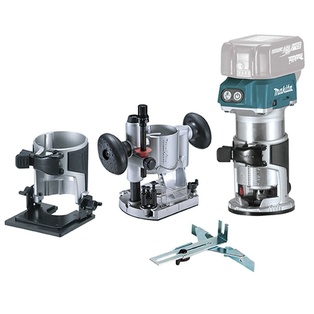 Recortadora 1/4" - 3/8" / 18V / Vel. Var. / Bl - Lxt / 3 Bases / Sin Baterías Makita