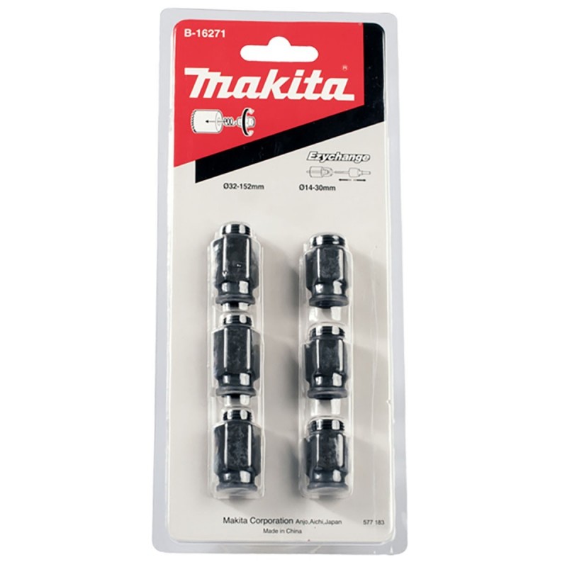 [B-16271] Set De Adaptadores De Transición Ezychanged 14-30Mm (3) 32-152Mm (3) Makita
