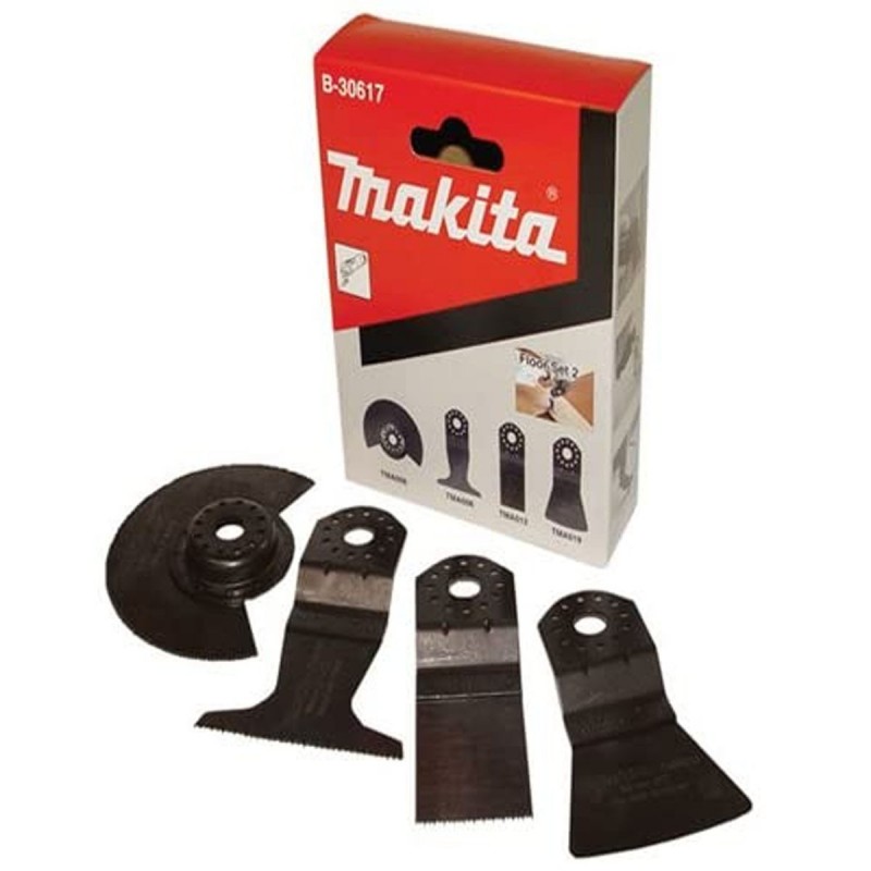 [B-30617] Set De Cuchilla De Corte Multitool (4 Pcs) (Tma006-Tma008-Tma012-Tma019) Makita