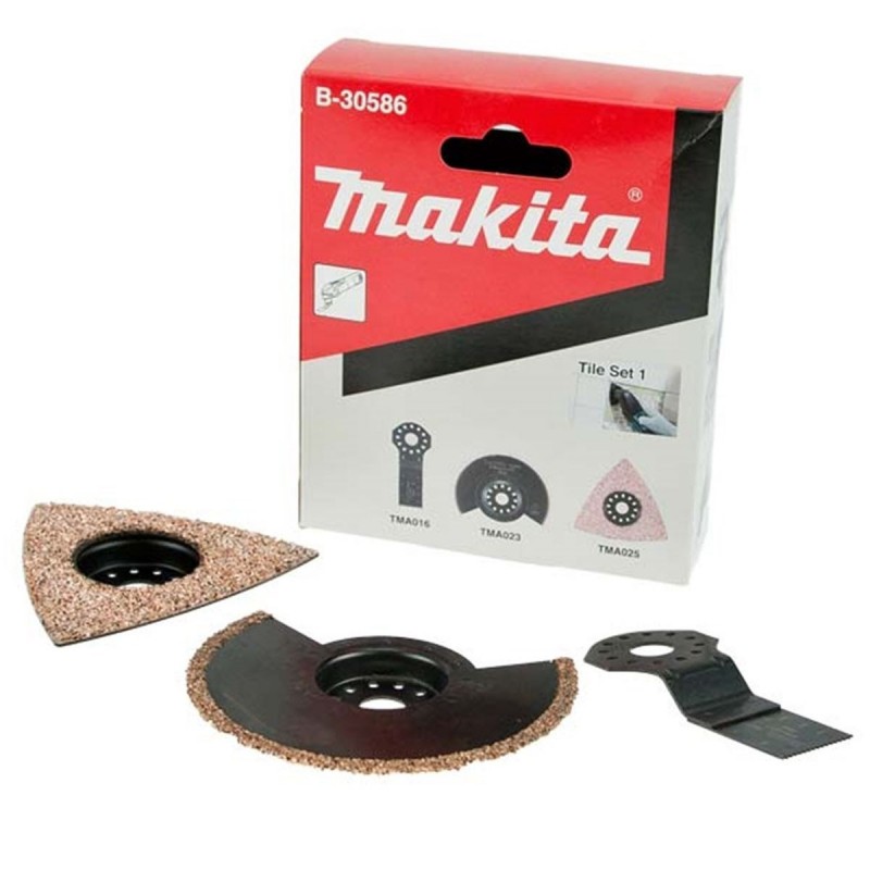 [B-30586] Set De Cuchillas De Corte (Tma016-Tma023) Y Plato Lijador (Tma025) Multitool Makita