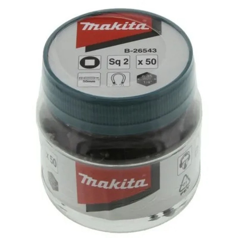 [B-26543] Set Puntas Atornillar Sq2 X 50Mm Mini Dispensador (50Und.) Makita