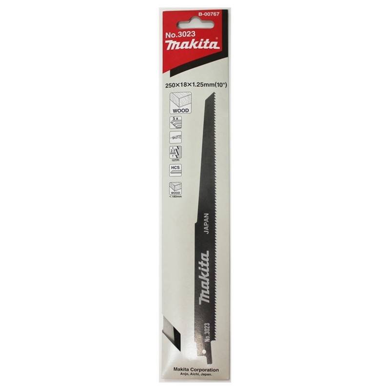 [B-00767] Sierra De Calar Para Madera (5 Pcs) Hcs 250 Mm. 10 Dientes Makita
