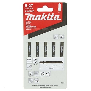 Sierra De Calar Tipo T Para Metal (Basico) (B-27) Hss 50 Mm. (5 Pcs) Makita