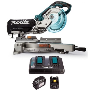 Sierra Ingleteadora Telescópica 7 1/2" 18Vx2 36V/Cap Corte 52x300mm/Bl-Lxt/2x5.0Ah DLS714PM2 Makita